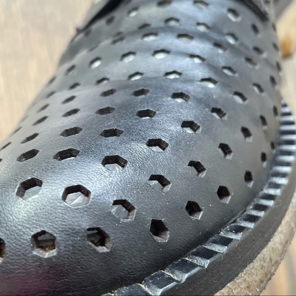 Rag & Bone Honeycomb Milo Perforated Black Leather Oxford 39.5 - Picture 13 of 17